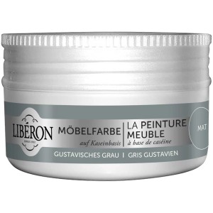 Libéron pittura per mobili a base di caseina, grigio Gustaviano, barattolo da 0,075 l.