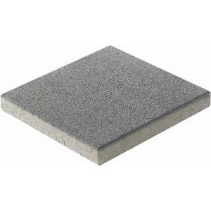Piastrella per terrazza Vicenza antracite, 40x40x5 cm, con graniglia di pietra naturale per terrazze e vialetti.