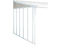 Seitenwand zur Terrassenüberdachung Feria 4 Weiss