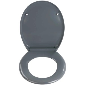 Wenko Sedile WC Ottana Premium, grigio scuro, Duroplast con chiusura ammortizzata.