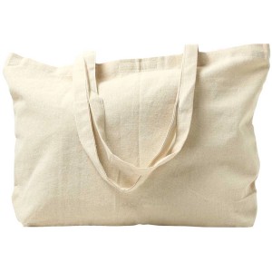 I Am Creative Stofftasche aus Baumwolle in Ecru, 34x48x10 cm, ideal zum individuellen Gestalten.