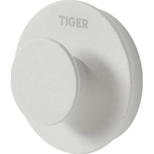 Gancio bianco Tiger Urban Small per bagno e cucina. Design scandinavo, facile montaggio adesivo.