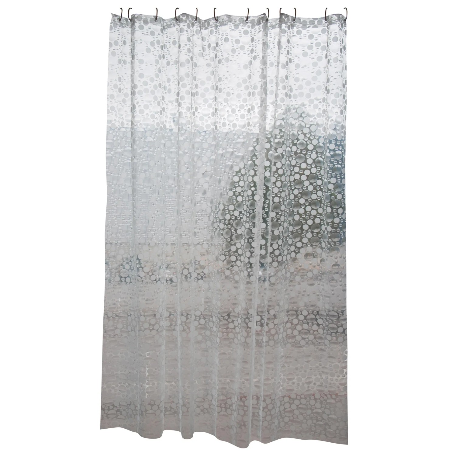 Tenda Da Doccia Trasparente 60 X 72 Pollici Con 3 Magneti E 10 Ganci In Plastica Eva 60 X 72 Pollici~p113271167