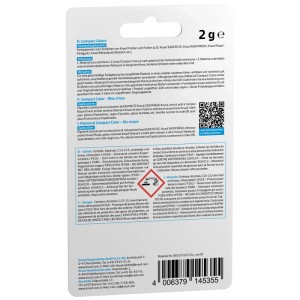 Pigment Knauf Compact Color Bleu d'eau, paquet de 2g pour personnaliser la couleur des enduits.