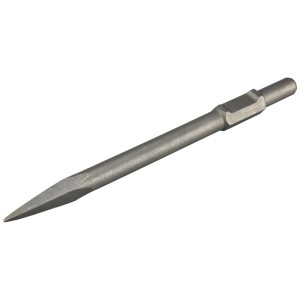 Burin pointu pour marteau piqueur LUX-TOOLS E-ABH-1700, acier, pour travaux de démolition.