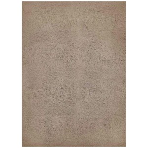 Tapis à poils longs San Paolo taupe, 60x130 cm. Tapis doux et moderne pour une ambiance chaleureuse.