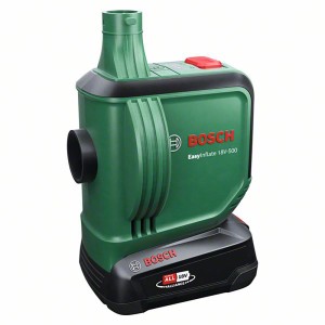 Pompe à air sans fil Bosch EasyInflate 18V-500 : Compresseur pour gonfler matelas pneumatiques et piscines.