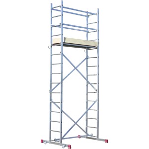 Ponteggio mobile Krause Corda, altezza di lavoro ca. 5 m, mobile e adatto per scale.