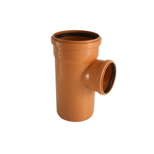 Dérivation simple Marley pour tuyau d'égout DN 160/125, 87,5 degrés, orange.