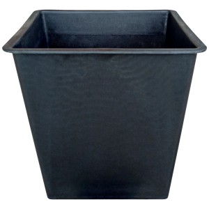Fioriera quadrata in legno di acacia, oliata, 32x32x32 cm. Prodotto naturale per giardino e terrazzo.