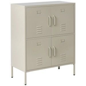 Beliani Armoire de bureau Holbeck Beige 101 x 80 x 40 cm