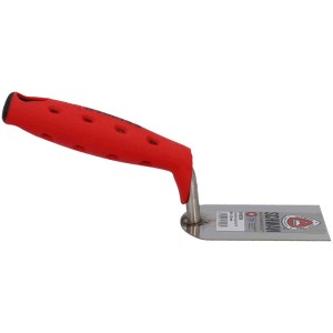 Spatola per gesso Schwan 60mm con impugnatura morbida rossa per un'applicazione confortevole.