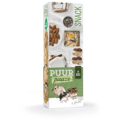 Witte Molen Bastoncini per roditori Puur Pauze Mandorla-arachidi piccola 2 pz.