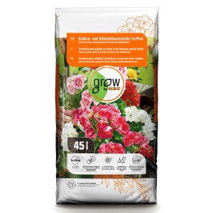 Sack GROW by OBI Balkon- und Kübelpflanzenerde, torffrei, 45 l.