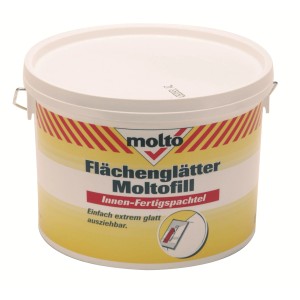 Eimer Molto Flächenglätter Moltofill Innen-Fertigspachtel, 5 kg, für glatte Wände und Decken.