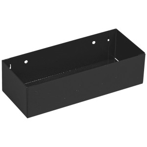 Vassoio portaoggetti nero Kraftwerk per piccoli pezzi, ideale per officina e casa.