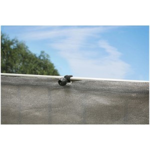 Corda elastica nera Videx per fissare la protezione solare, ad es. coperture per balconi.