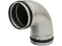 Wickelfalz-Halbschalenbogen mit Lippendichtung 90° / Ø 100 mm