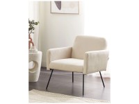 Beliani Fauteuil  Narken Cord Beige