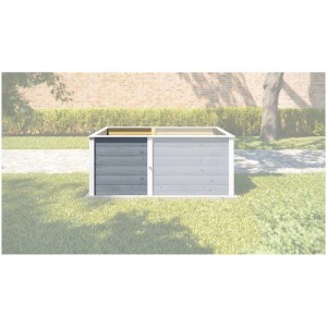 Weka kit di estensione per aiuola rialzata modulare, grigio, in abete.