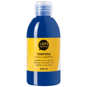I Am Creative peinture tempéra bleu outremer, flacon de 250ml.