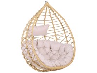 Beliani Hängesessel Arsita Polyrattan Braun