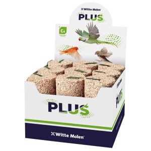 Witte Molen Mineral Block Plus, integratore alimentare per uccelli in scatola.