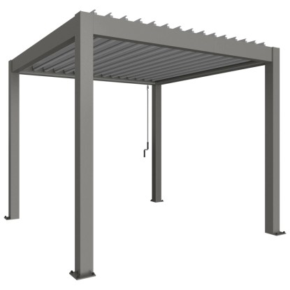 Biohort Pergola Gr. 3 x 3,5 quarzgrau/silber-metallic