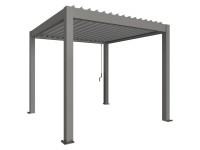 Biohort Pergola Gr. 3 x 3,5 quarzgrau/silber-metallic