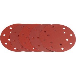 Disques abrasifs LUX pour ponceuse excentrique, 150 mm, grain 320, lot de 5.