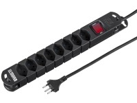 Steba-Steckdosenleiste 8 x T13 3 m mit Kinderschutz und Reset-Schalter