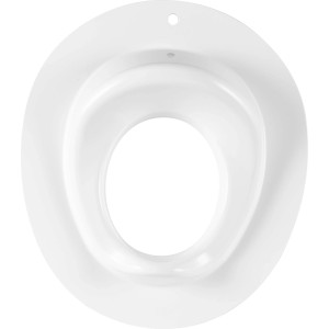 Sedile WC per bambini bianco in polipropilene per un facile montaggio su WC standard.