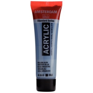 Tube de peinture acrylique gris-bleu Amsterdam Standard Series 20ml.