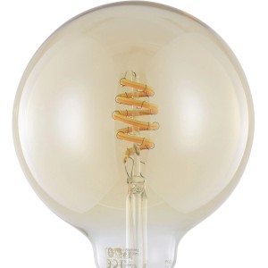 Eglo connect.z G125 LED-Leuchtmittel, Amber, mit spiralförmigem Filament. Smart Home Glühbirne, dimmbar, E27.