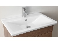 Keramik-Waschtisch glänzend Weiss (HxBxT) 15 x 65 x 40 cm