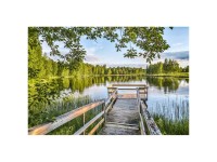 Glasbild Wooden Jetty 70 x 100 cm