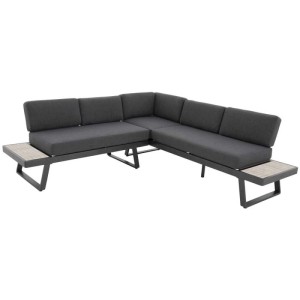 Ensemble lounge Doppler Vittoria Expert Plus, 7 pièces, aluminium anthracite avec coussins beige.