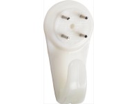 LUX Wandhaken Kunststoff 40 mm Weiss 2 Stk. LUX Wandhaken Kunststoff 40 mm Weiss 2 Stk.