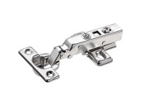 Topfscharnier mini zum Aufklipsen mit integrierter Dämpfung vorliegend