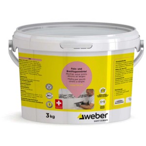 Eimer Saint-Gobain Weber Fein- und Breitfugenmörtel FM A10 Bahamabeige, 3 kg.