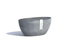 Ecopots Pflanzgefäss Sofia Blaugrau (HxBxT) 13,5 x 13 x 30 cm