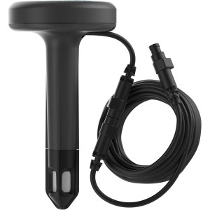 Gardena Bodenfeuchtesensor für Bewässerungssteuerung, schwarz, mit Kabel.