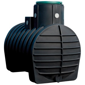 Serbatoio interrato 4rain Mono 4.000 l, pacchetto premium per la raccolta dell'acqua piovana in giardino.