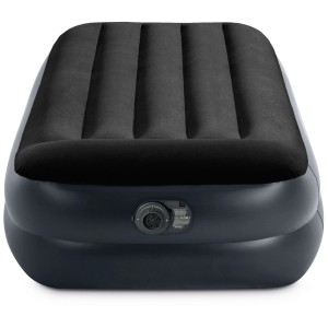 Matelas gonflable Intex Dura-Beam Plus Pillow, 42x99x191 cm, avec pompe intégrée. Idéal comme lit d'appoint.
