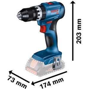 Bosch Professional GSB 18V-45 trapano avvitatore a percussione a batteria con batterie e caricabatterie in L-Boxx.