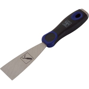 Couteau à enduire flexible LUX, 4 cm, avec lame en acier et manche bi-matière.