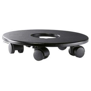 Rotelle Lechuza nere per piante Classico 43, Ø 40 cm.