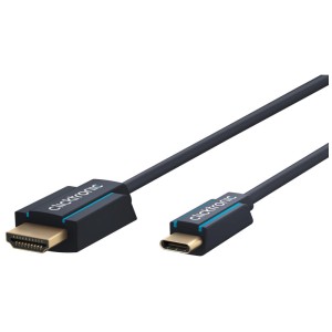 Cavo adattatore Wentronic da USB-C a HDMI nero, lunghezza 2 m.