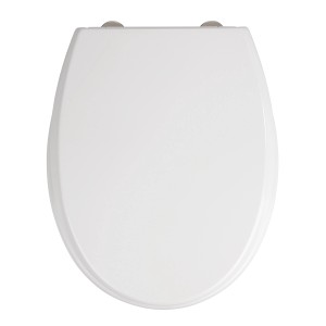 Sedile WC Wenko Furlo bianco in duroplast con chiusura ammortizzata.