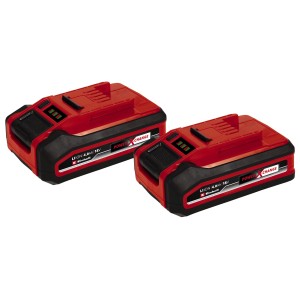 Einhell Batteria 18V 4Ah PXC Plus Twinpack: Due batterie Power X-Change rosse.